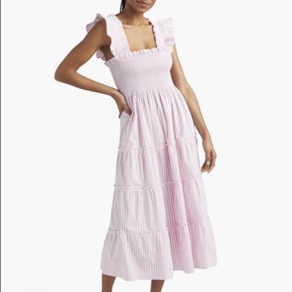 Hill House Home Ellie Nap Dress Bubblegum Pink Stipe